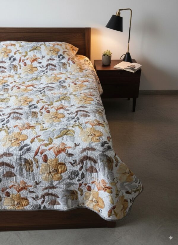 designer quilted bed cover