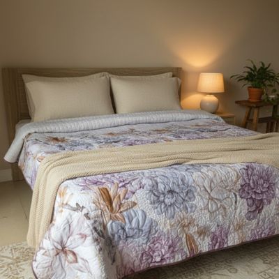 Designer quilted bed covers