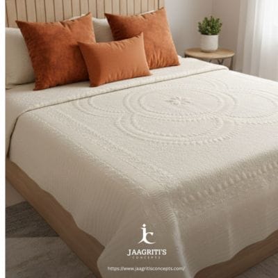 designer quilted bed cover