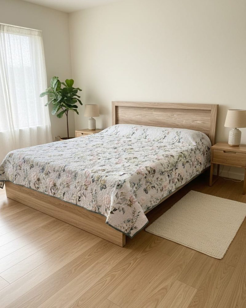 Home designer quilted bed covers